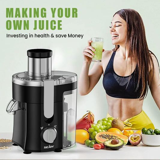 Centrifugal Juicer Machine Compact Automatic Pulp Ejection Electric Citrus Juicer Extractor Machine Fruit Veg Blender