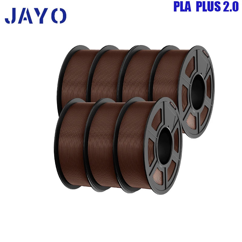 pla plus 2.0 3d printer filaments, 7rolls 1.75mm multi-color 3D printing material for 100% bubble free and FDM 3D printer