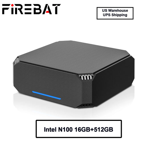 Mini PC Intel N150/N100 CPU Windows 11 Mini PC Gaming DDR4 16GB RAM 512GB SSD  WIFI5 BT4.2