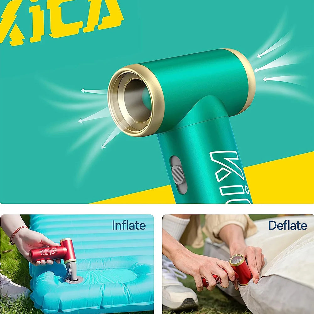 100000RPM Jetfan 2 Air Blower, Portable Turbo Fan, Compressed Air Duster Wireless Computer Keyboard Cleaner for PC Car Camera