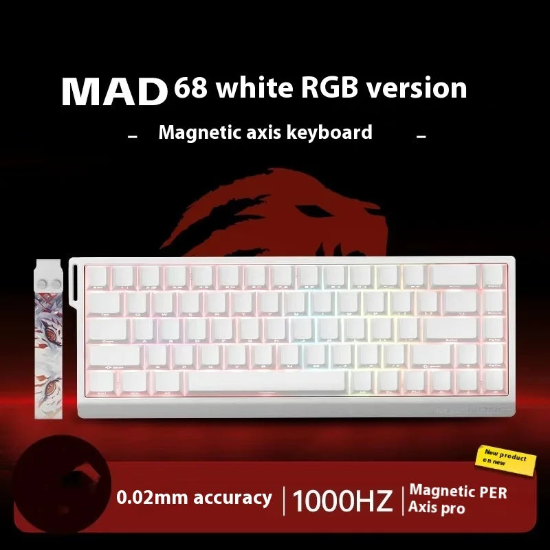 Magnetic Switch Keyboard Wired Gaming Keyboard Hot Swap Rapid Trigger Custom Keyboard PC Gamer Accessories