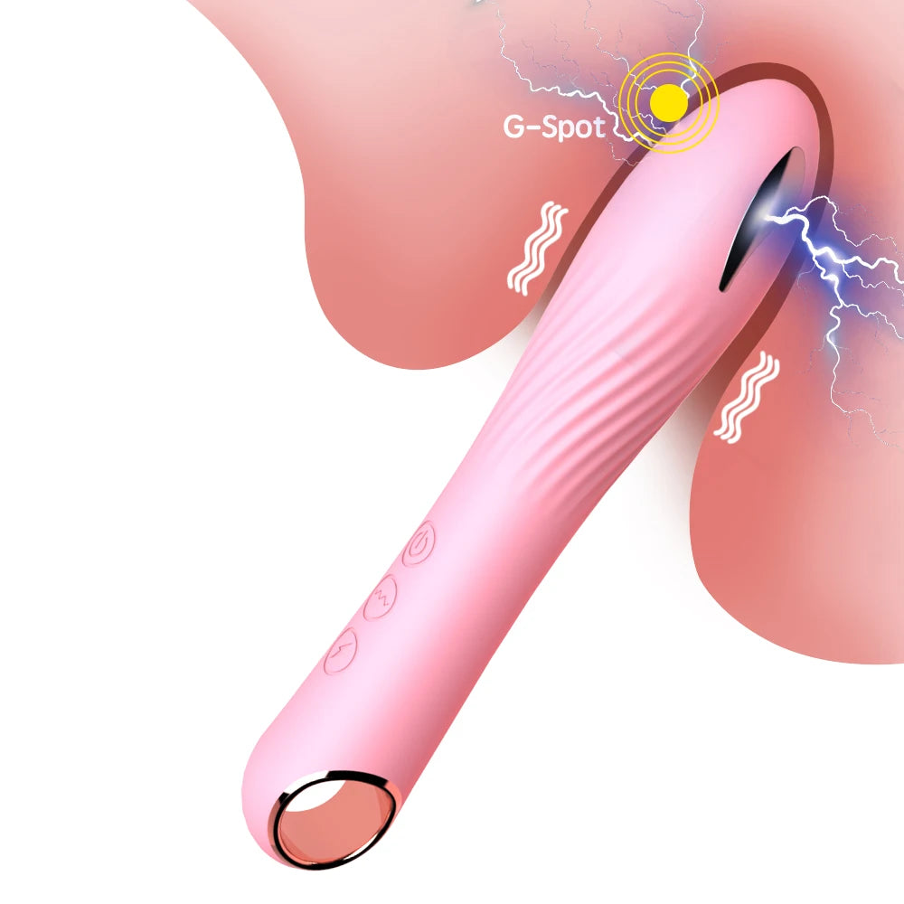 Electric Shock Bullet Vibrators For Women, AV Wand Dildo, Anal, G Spot, Clitoris Stimulator, Vibrating Finger, Vibrator Adult Sex Toys
