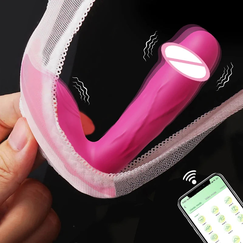 Vagina Vibrator, Clitoris Stimulator, Dildo Vibrator, Sex Toy, Wearable Panties Vibrator, APP Bluetooth Control, Adult Sex Toys Women