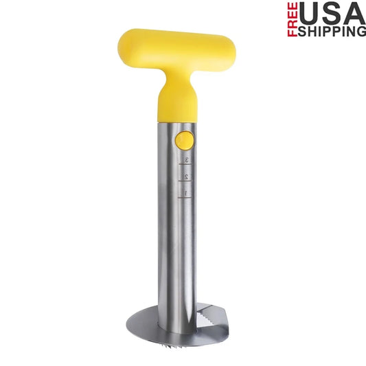 10 Inch Pineapple Corer Stainless Steel Slicer Ergonomic Handle Fruit Cutter Pineapple Peeler Kitchen Gadget Easy Coring