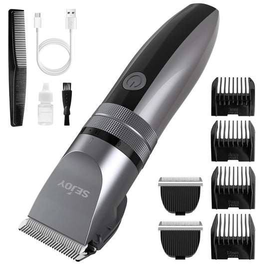 Electric Hair Clippers, Men Professional kit, USB Rechargeable Men's Barber Hair, Cutting Machine Beard Trimmer For Men Kids
