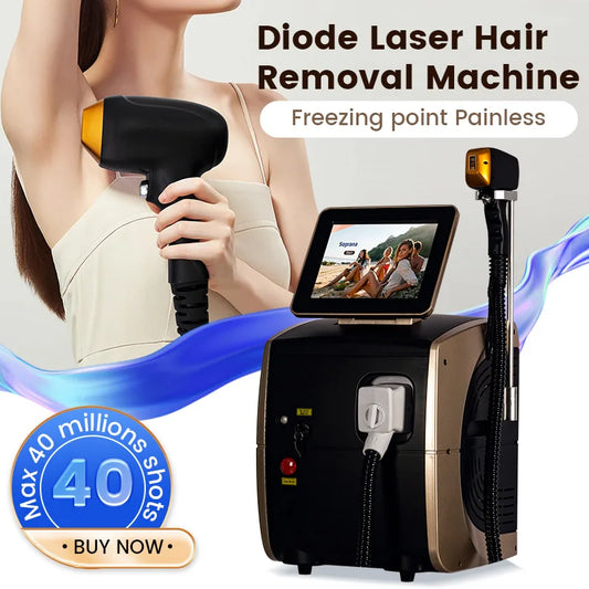 2026 emttneo Diode Laser Hair Removal Machine 4 Wavelengths Alexandrite Ice Cooling Permanent Hair Remover Salon Home Use