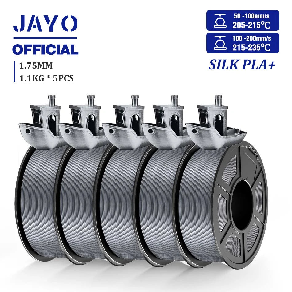 TPU SILK 3D Printer Filament 98A TPU Filament 1.75mm Silk Rainbow SILK PLA PLUS 3D Filament Glossy Silk Surface 5Rolls/set