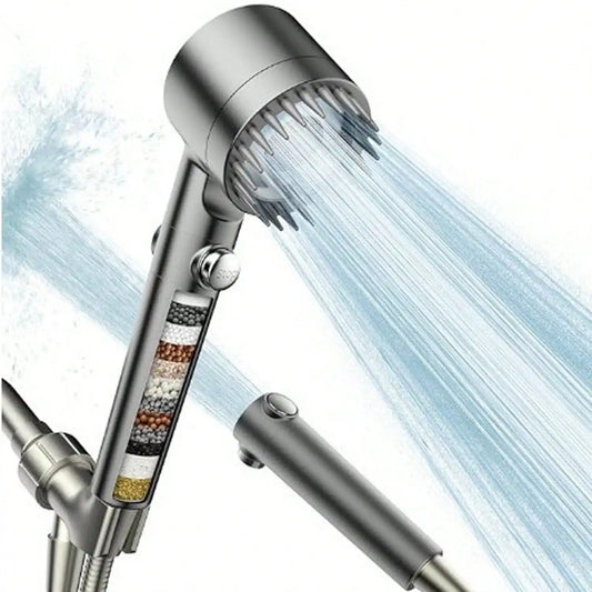 Handheld High Pressure Shower Head, 3 Modes Filtered Shower Head ,Hard Water High Pressure Shower Filtered Shower Head