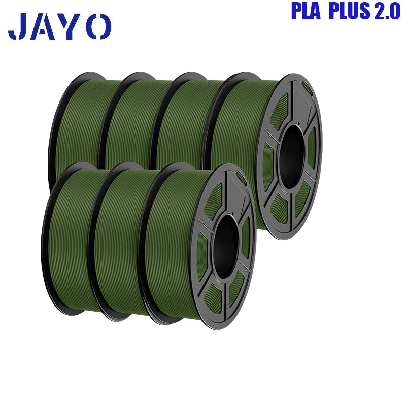 pla plus 2.0 3d printer filaments, 7rolls 1.75mm multi-color 3D printing material for 100% bubble free and FDM 3D printer