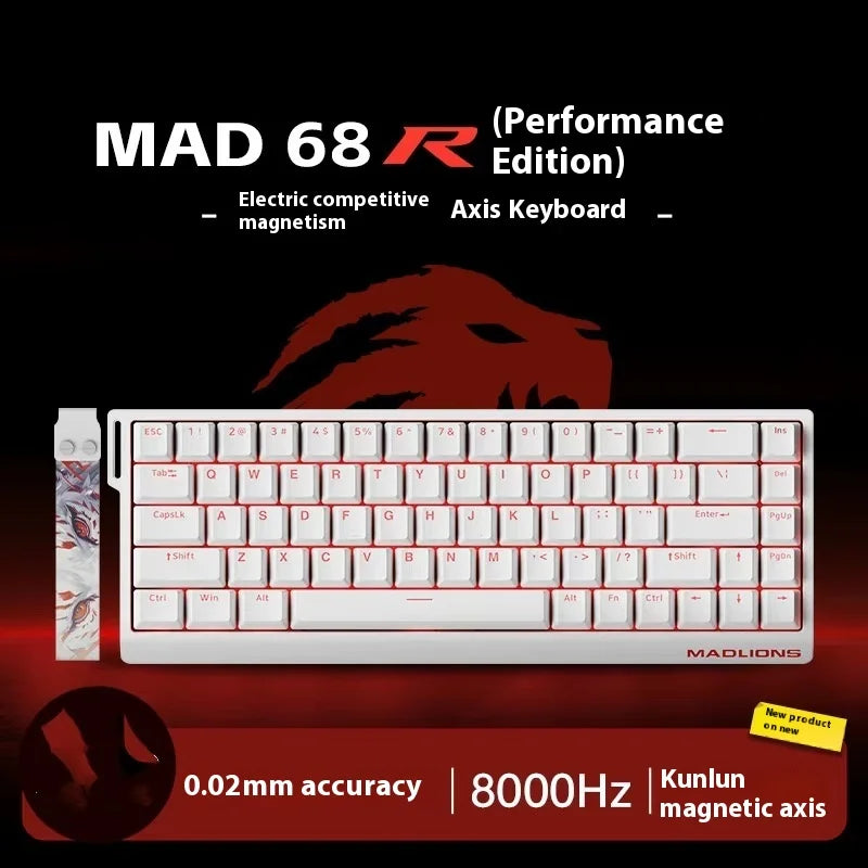 Magnetic Switch Keyboard Wired Gaming Keyboard Hot Swap Rapid Trigger Custom Keyboard PC Gamer Accessories