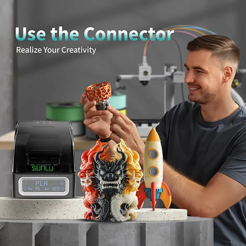 Filament Connetor For 3D Filament, 1.75mm PLA / ABS / PC / PCL / PA / PETG Fusion Splicer, 3D Printer Accessories