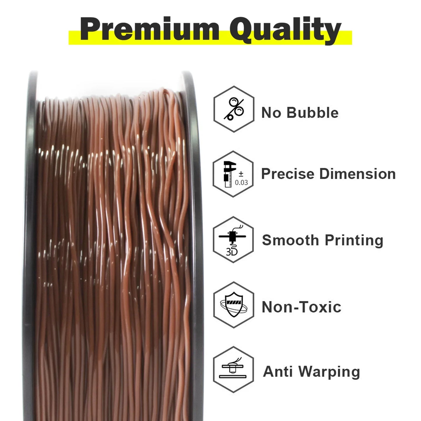 10Kg TPU 3D Printer Filament material 1kg 2.2LBS/Spool 1.75mm Plastic Vacuum Packaging Non-Toxic Shore Hardness 95A