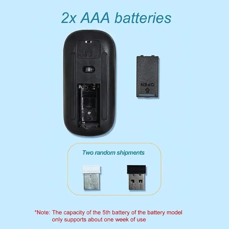 The Rechargeable Wireless Mouse, Computer Wireless Mouse, USB Mouse That Meets Ergonomics, Mute Pause, And RGB Mouse With Backli