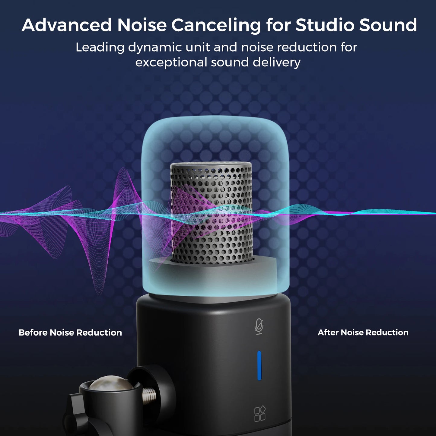 Professional Microphone Dynamic XLR USB Mic Desktop US Local Shipping Plug-and-Play for Gaming Studio Streaming