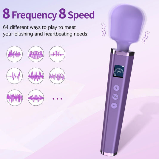Powerful 64 Speed, Clitoral Stimulation Vibrator For women, Pussy Nipple Massager, AV Magic Wand Female Orgasm Masturbator Sex Toys
