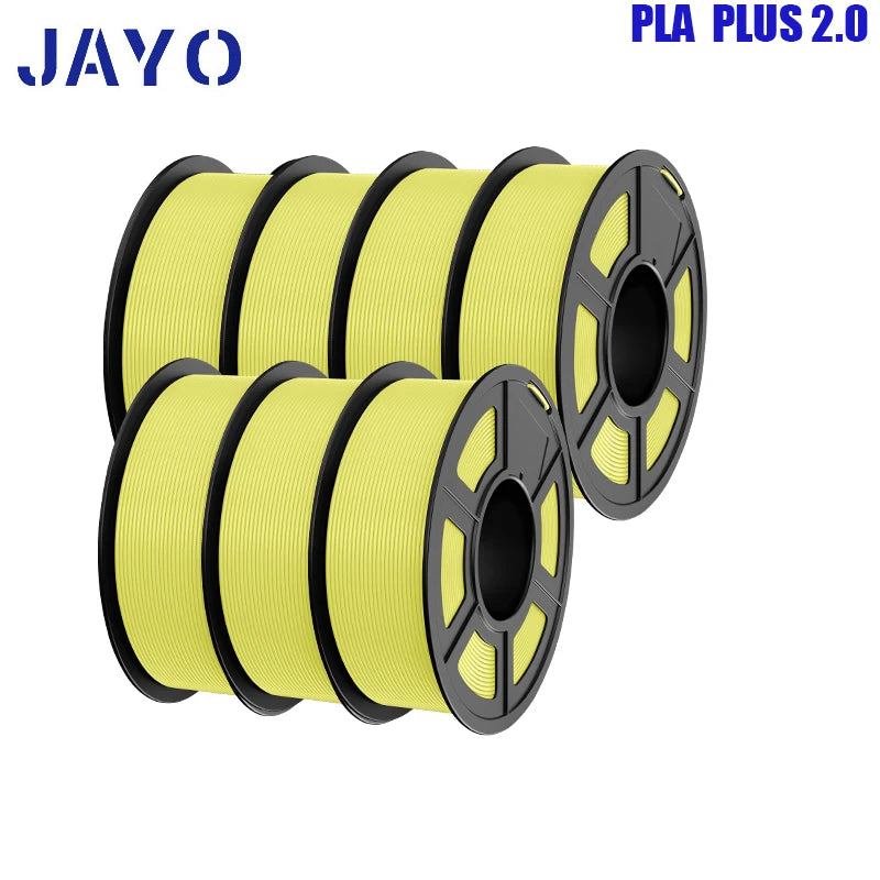 pla plus 2.0 3d printer filaments, 7rolls 1.75mm multi-color 3D printing material for 100% bubble free and FDM 3D printer