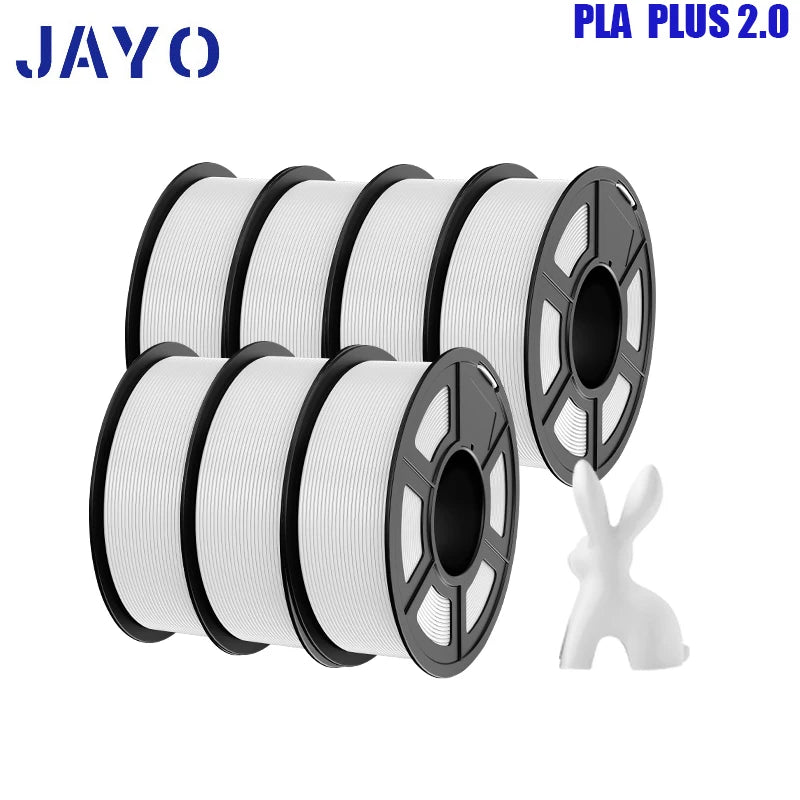 pla plus 2.0 3d printer filaments, 7rolls 1.75mm multi-color 3D printing material for 100% bubble free and FDM 3D printer