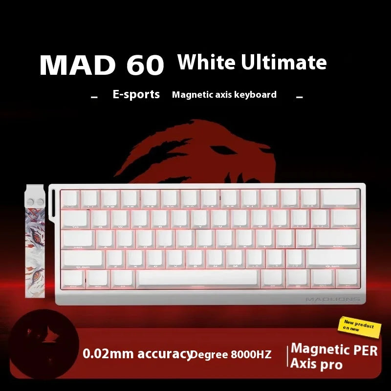 Magnetic Switch Keyboard Wired Gaming Keyboard Hot Swap Rapid Trigger Custom Keyboard PC Gamer Accessories