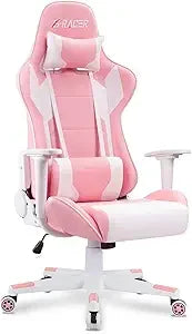 Gaming Chair, Office Chair High Back Computer Chair Leather Desk Chair Racing Executive Ergonomic Adjustable Swivel Task Chair