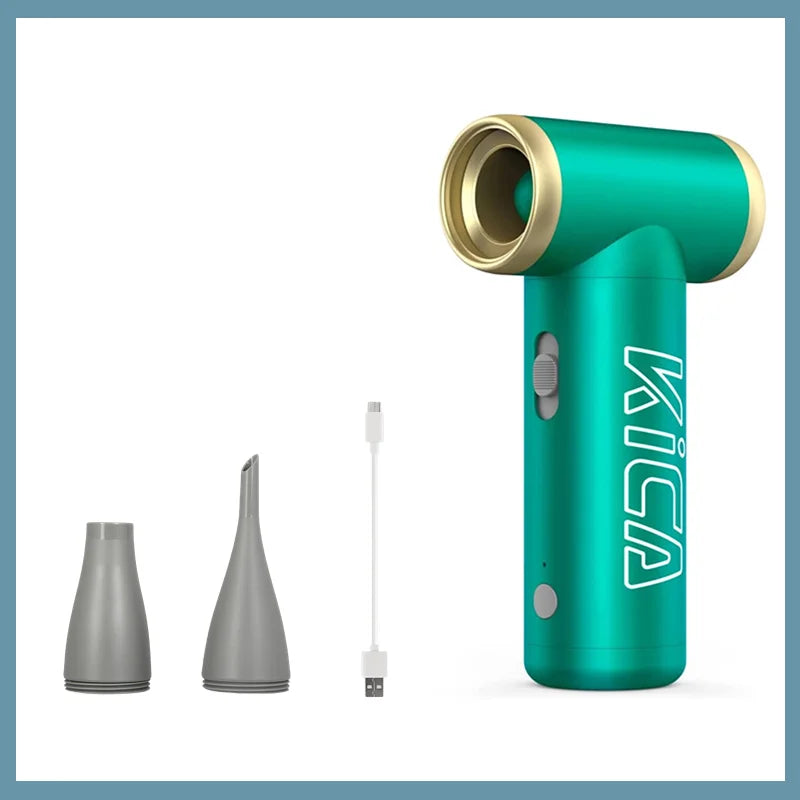 100000RPM Jetfan 2 Air Blower, Portable Turbo Fan, Compressed Air Duster Wireless Computer Keyboard Cleaner for PC Car Camera