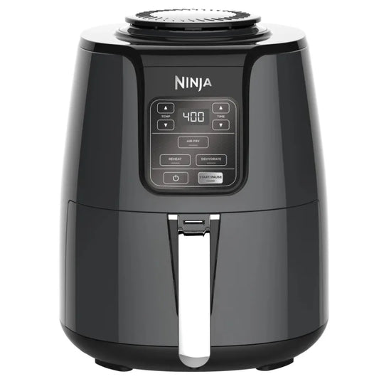 4 Qt Air Fryer, Nonstick Basket with Crisper Plate, 1550 Watts, Black