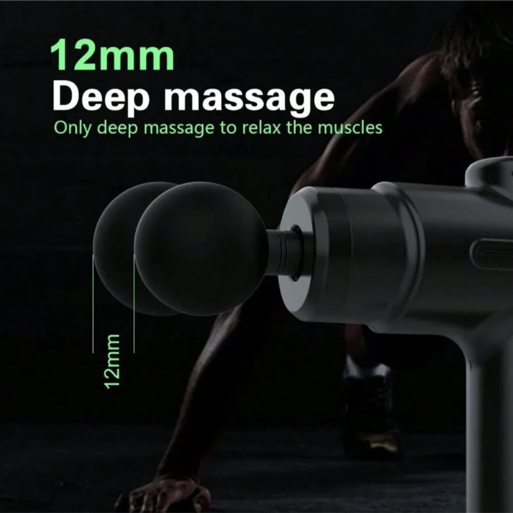 Massage Gun Deep Tissue Percussion Massager for Athletes,Handheld Body Back Muscle Massager Gun with 8 Massage Heads