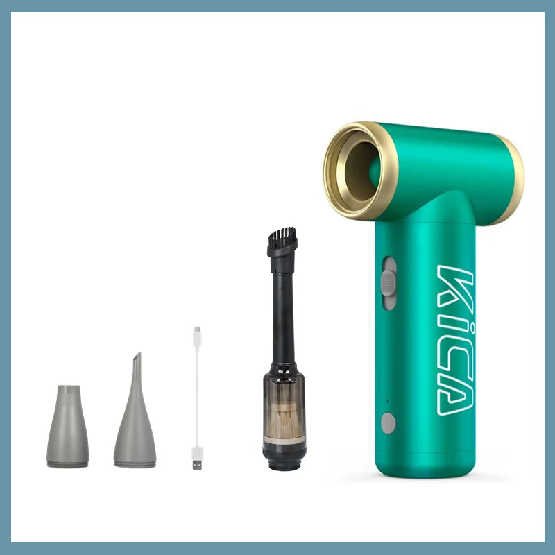 100000RPM Jetfan 2 Air Blower, Portable Turbo Fan, Compressed Air Duster Wireless Computer Keyboard Cleaner for PC Car Camera