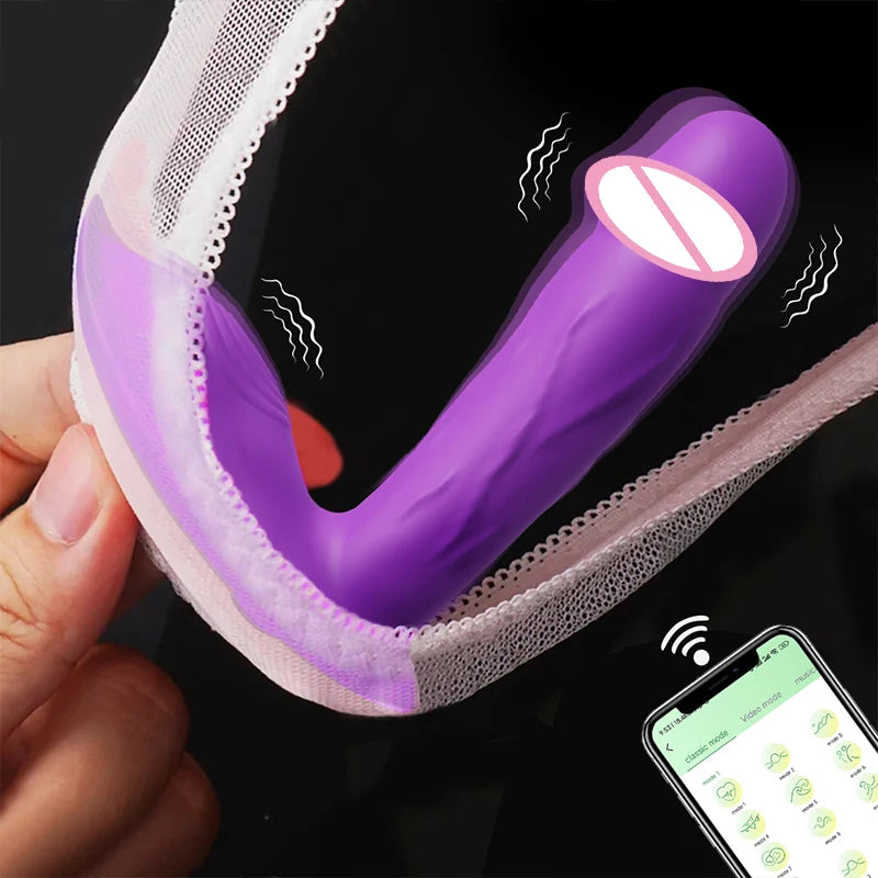 Vagina Vibrator, Clitoris Stimulator, Dildo Vibrator, Sex Toy, Wearable Panties Vibrator, APP Bluetooth Control, Adult Sex Toys Women