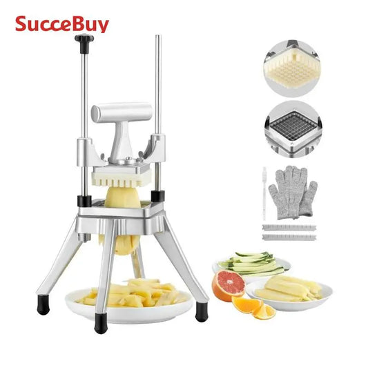 3/8,1/4 Inch Manual Fruit Vegetable Dicer Cutter Commercial Food Cutter Stainless Steel Slicer Home Restaurant Kitchen