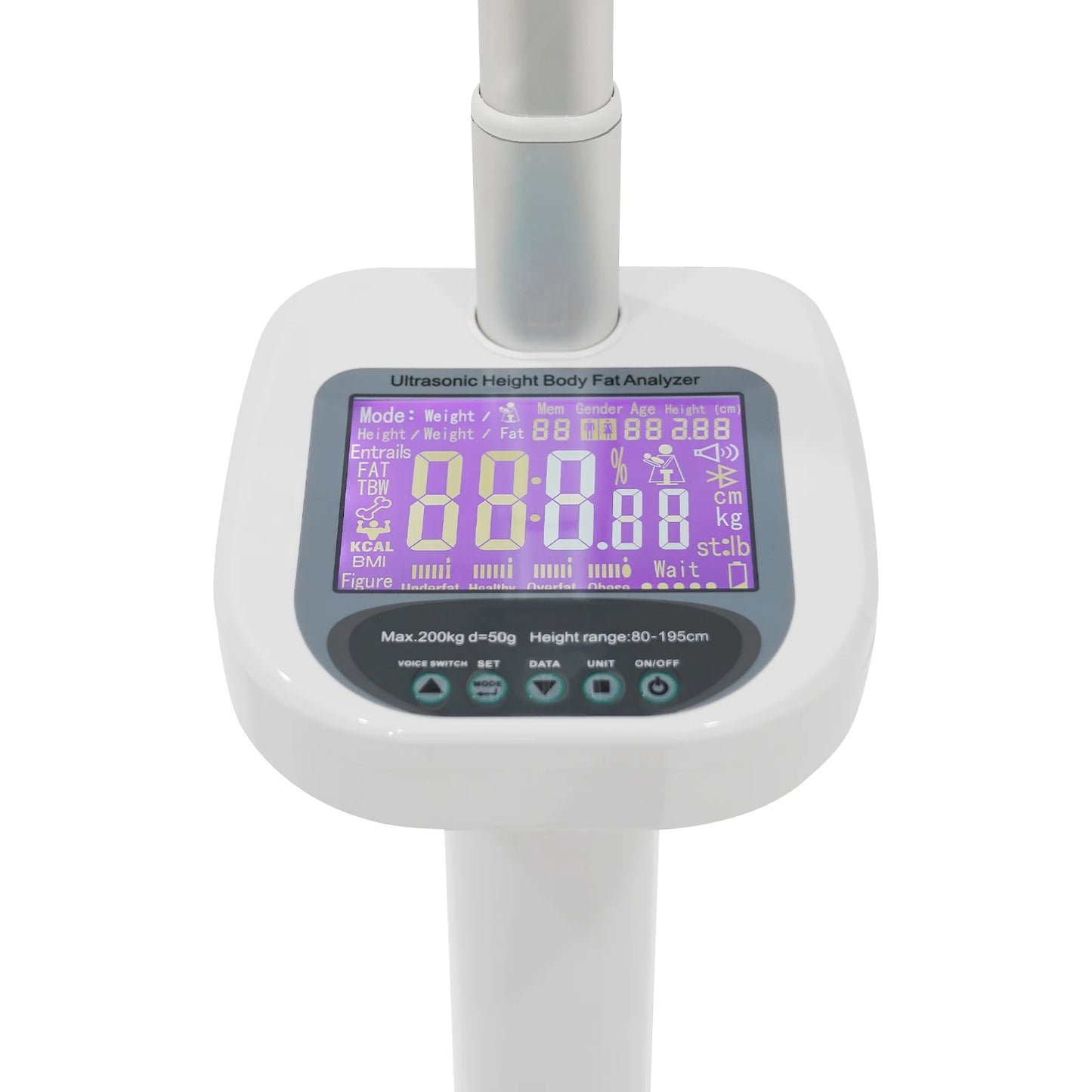 Multifunction Physician Medical Body Weight Scale, Electronic Height, and Weight Scale, Ultrasonic Height Body Fat Analyzer
