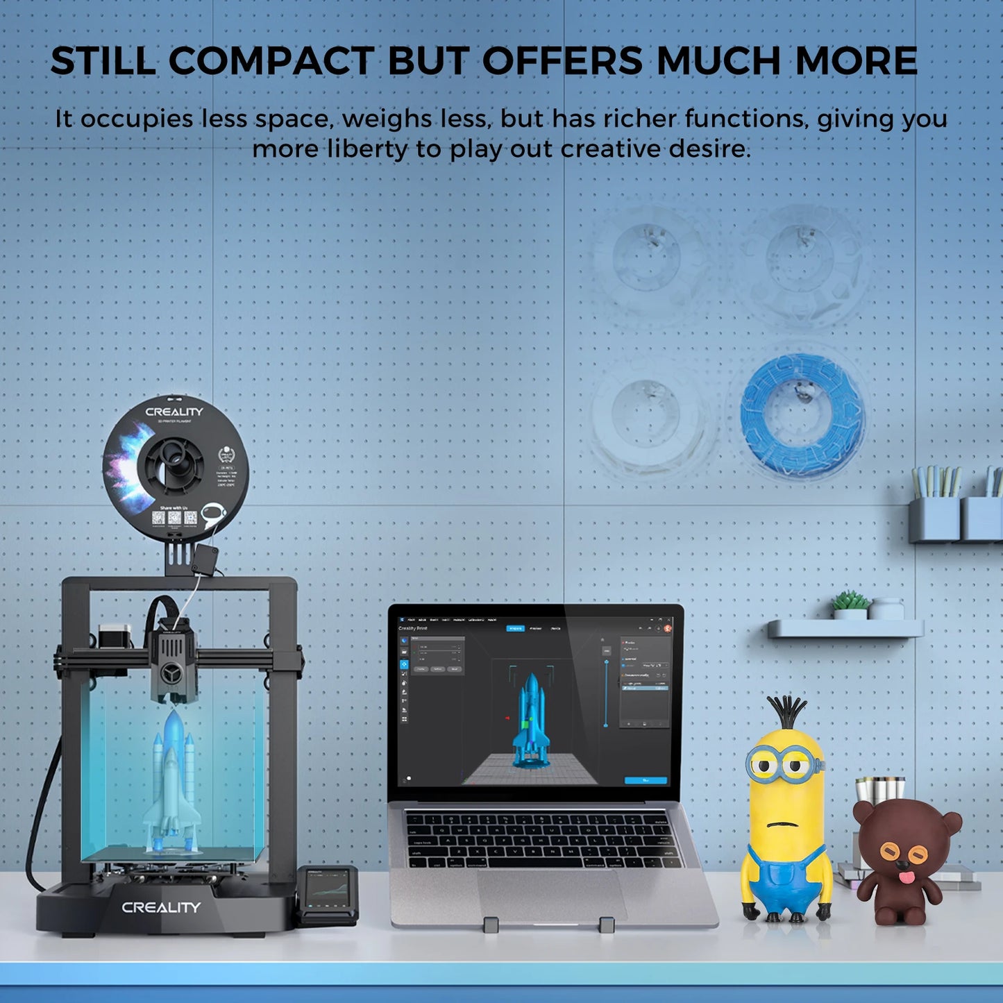 3D Printer 500mm/s MAX Printing X-axis Linear Rail CR Touch Auto Leveling Upgraded Sprite Direct Extruder