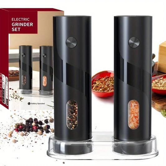 Electric Pepper Grinders, Essential for Grinding Sea Salt and ,Adjustable Grind Settings, Featuring A Stylish Design