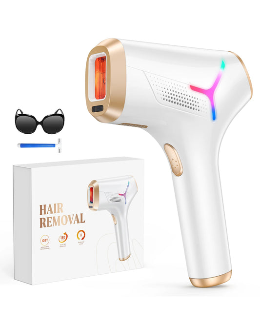 Painless Permanent Hair Removal, 990000 Flashes, Laser Hair Removal for Women and Men, IPL Hair Removal, Body Bikini and Facial Areas