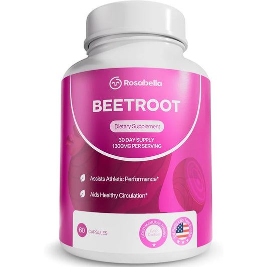 Organic Beetroot – 1300 mg Beetroot Powder for Natural Energy and Endurance Support