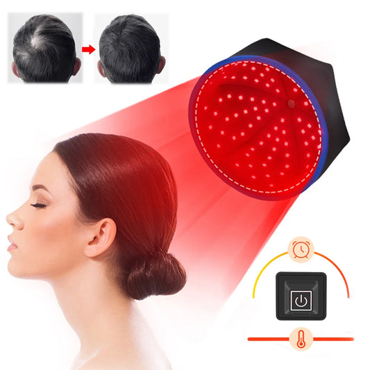 Red Light Hair Growth Cap, Hair Growth Hat Rechargeable Red Light Therapy Cap Hair Regrowth Beanie for Men Women