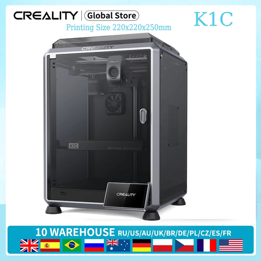 K1C/K1MAX 3D Printer Speedy 600mm /s Automatic Leveling Flexible Build Plate Printing Size 220x220x250MM