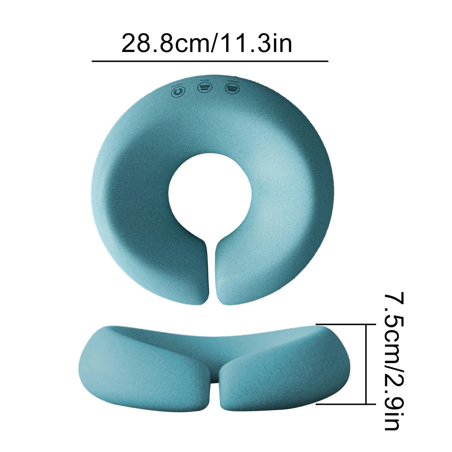 11.3x2.9in U-Shape Massage Face Pillow, Breathable Sponge Support Multipurpose U Shaped Neck Cushion for Spa Relaxation