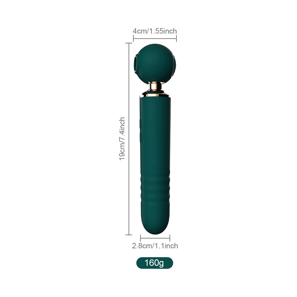 Powerful Av Magic Wand, Vibrators For Women, 3in1 Sex Toys, Telescopic Dildo, G Spot Stimulato,r Tapping Clitoris Sucker And Massager