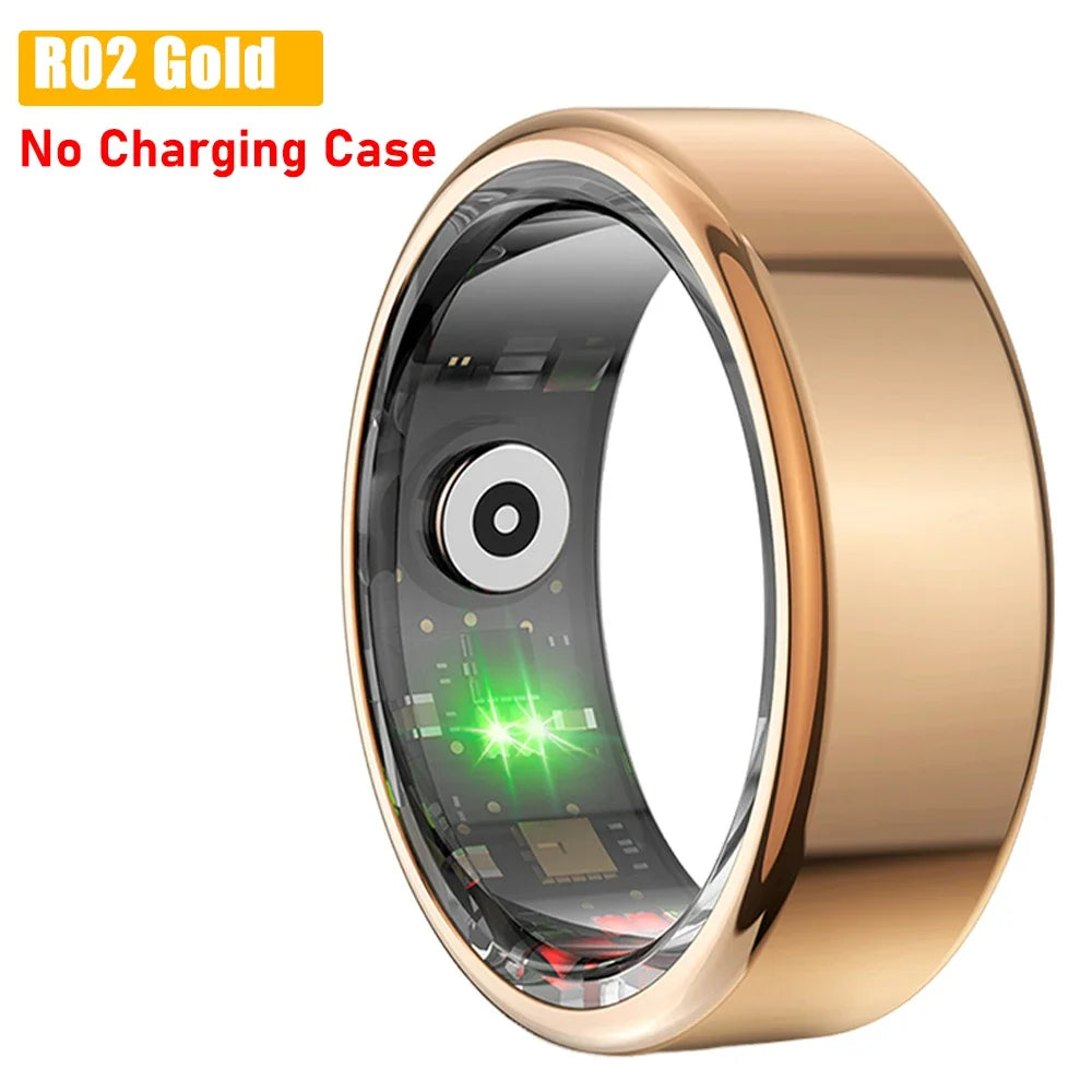 Smart Ring Heart Rate Pressure Blood Oxygen Sleep Monitor 2025 Men Women Waterproof Health Monitor Sport Modes Smart Ring
