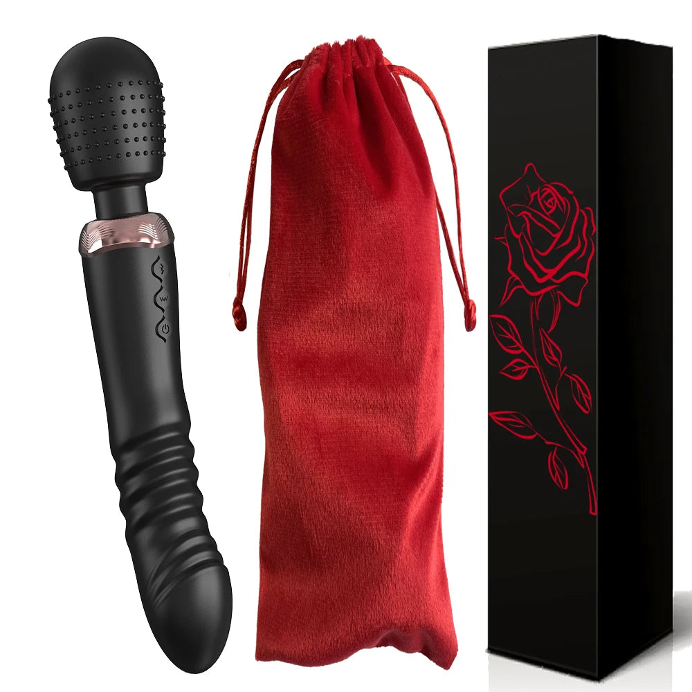 Powerful 3 motors, fast Thrusting and Dildos, Vibrator silicone large size Wand, G-Spot Massager Sex Toy For Couple  Stimulator