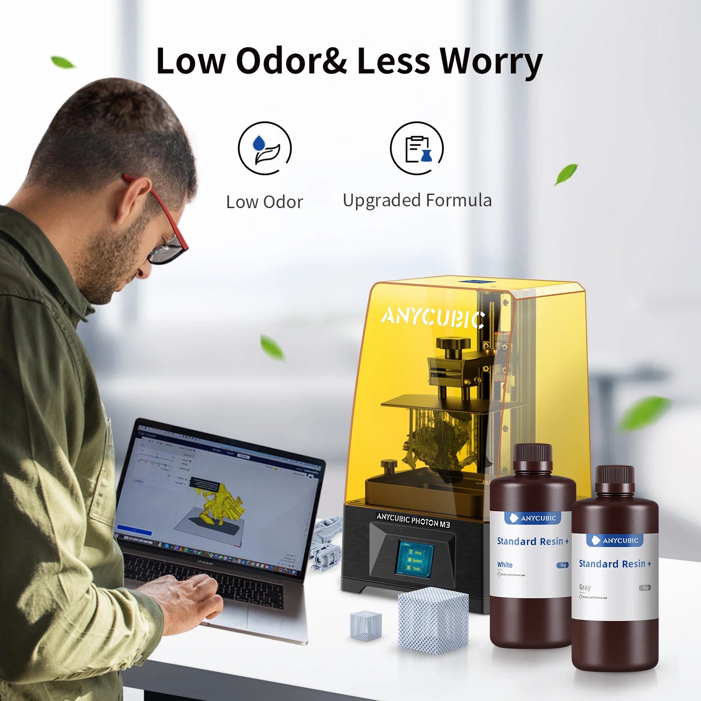 UV Resin for 3D Printer, Liquid Photopolymer 405nm, Standard Resin 3D Printer, Printing Materials For LCD Photon Mono