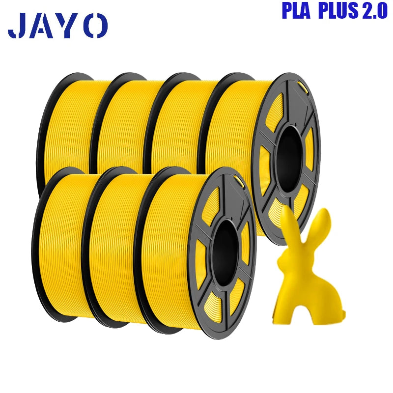 pla plus 2.0 3d printer filaments, 7rolls 1.75mm multi-color 3D printing material for 100% bubble free and FDM 3D printer