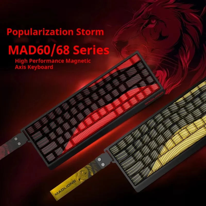 Magnetic Switch Keyboard Wired Gaming Keyboard Hot Swap Rapid Trigger Custom Keyboard PC Gamer Accessories