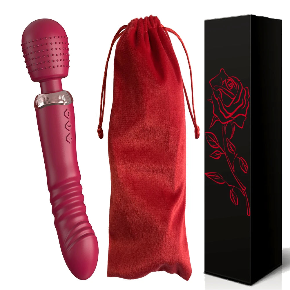 Powerful 3 motors, fast Thrusting and Dildos, Vibrator silicone large size Wand, G-Spot Massager Sex Toy For Couple  Stimulator
