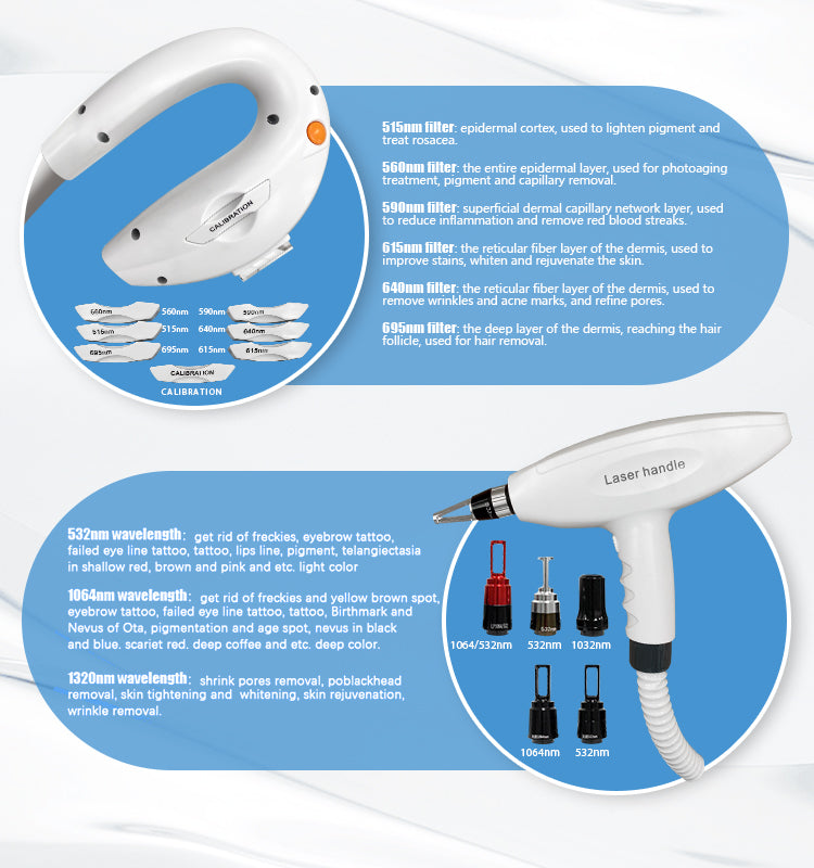 IPL OPT Machine, Aesthetic Laser Hair Remover, E-Light Skin Rejuvenation Machine, Vascular Multi-Application Hair Removal