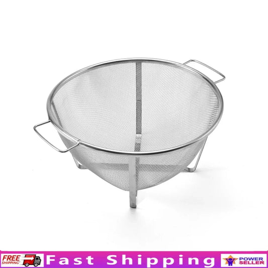 Classic Stainless Steel Strainer Basket Wire Mesh Pasta Fruit Vegetable Drainer Dishwasher Safe Cooking Tools Kitchen Gadgets