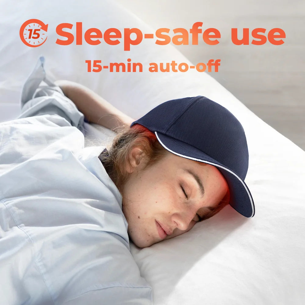 Red Light Therapy Hair Growth Cap, Capacete LED Light Haircare Therapy Hair Grow Light Activate Hair Follicles Led Lights 650nm