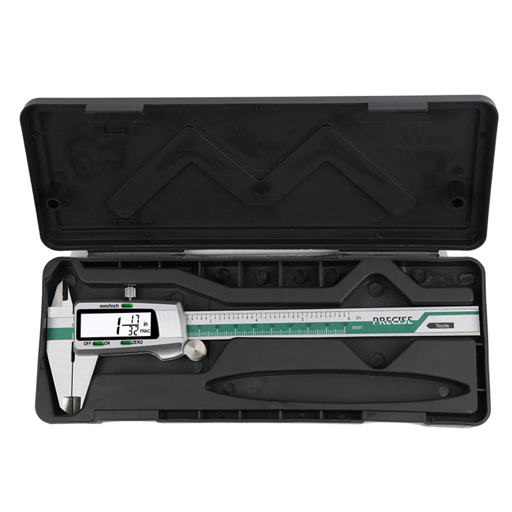 Stainless Steel High Accuracy, Electronic LCD Digital Display Slide Caliper, Vernier Ruler with Measuring Range of 0-150mm