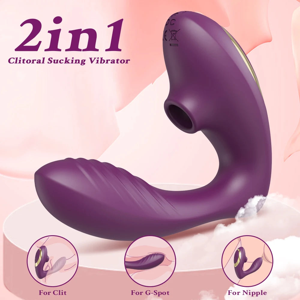 Powerful Sucker Clitoris Vibrator For Women, Clit Clitoral Sucking Vacuum, Stimulator G-Spot Dildo Vibrating Adults Sex Toys Goods