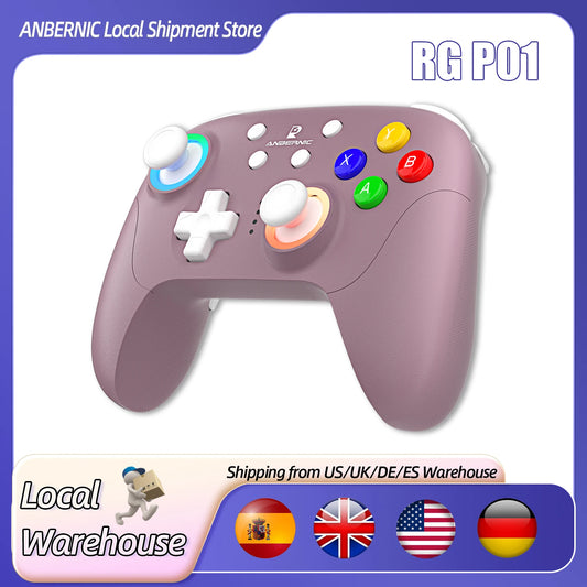 Gamepad Wireless Gaming Controller Hall Trigger Joystick Macro Key RGB Breathing Light For Switch PC Android IOS